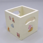 Dolls House Toy Box Crate Winnie the Pooh Theme Miniature Nursery Playroom Accessory 1:12 Scale