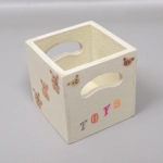 Dolls House Toy Box Crate Teddy Bear Theme Miniature Nursery Playroom Accessory 1:12 Scale
