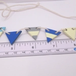 Dolls House Bunting Miniature Seaside Beach House Hut 10 Wood Flags 1:12 Scale