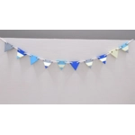 Dolls House Bunting Miniature Seaside Beach House Hut 10 Wood Flags 1:12 Scale