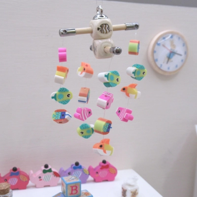 Dolls House Nursery Mobile Miniature Tropical Fish 1:12 Scale Children's Bedroom Decor