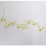 Dolls House Nursery Bunting Winnie the Pooh 8 Miniature Wood Flags 1:12 Scale