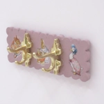 Dolls House Coat Rack Hooks Peter Rabbit Pink Nursery Miniature Clothes Robe Towel 1:12 Scale