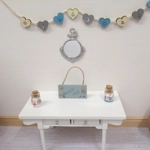 Dolls House Mirror Anchor Shape Nautical Beach Theme Frame Painted Silver Miniature 1:12th Scale