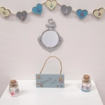 Dolls House Mirror Anchor Shape Nautical Beach Theme Frame Painted Silver Miniature 1:12th Scale