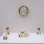 Dolls House Nursery Clock Winnie the Pooh Love Nature Miniature Wall Decor 1:12th Scale