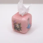 Dolls House Tissue Box Peter Rabbit Pink Nursery Miniature Accessory 1:12 Scale