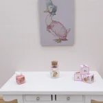 Dolls House Tissue Box Peter Rabbit Pink Nursery Miniature Accessory 1:12 Scale