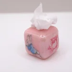 Dolls House Tissue Box Peter Rabbit Pink Nursery Miniature Accessory 1:12 Scale