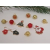 Dolls House Christmas Tree Decorations 12 Red & Gold Baubles and Trinkets 1:12th Scale