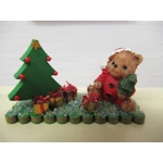 Dolls House Christmas Teddy ..