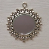 Dolls House Mirror Silver Colour Daisy Frame 1:12th Scale Miniature