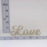 Dolls House Ornament Love Word White and Gold 1:12th Scale Miniature Decor