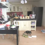 Dolls House Kitchen Bake Word Ornament 1:12th Scale Miniature Accessory