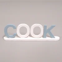 Dolls House Cook Word Miniature Blue White Decor 1:12th Scale Kitchen
