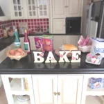 Dolls House Kitchen Bake Word Ornament 1:12th Scale Miniature Accessory