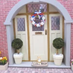 Dolls House Wreath 4th July USA Flag Miniature Door Decoration 1:12 Scale