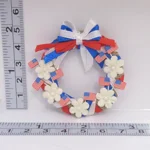 Dolls House Wreath 4th July USA Flag Miniature Door Decoration 1:12 Scale