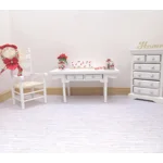 Dolls House Love Word White with Roses & Hearts Miniature Decor 12th Scale