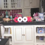 Dolls House Cook Word Miniature Kitchen Decor Red & White 1:12th Scale