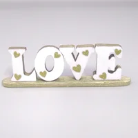 Dolls House Love Word Ornament Hand Painted and Decorated ..