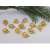 Dolls House Christmas Tree Decorations 12 Gold Colour Mini Baubles 1 :12 Scale