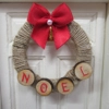Dolls House Christmas Noel Wreath Miniature Door Xmas Decoration 1:12 Scale