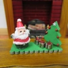 Dolls House Ornament Christmas Tree and Santa 1:12th Scale Xmas Miniature
