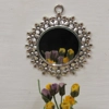 Dolls House Miniature Mirror Round Daisy Flower 1:12th Scale