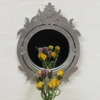 Dolls House Miniature Mirror Hand Painted in Silver Colour 1:12th Scale