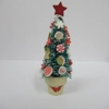 Miniature Candy Cane Christmas Tree in a Cream Pot 1:12 Scale Dolls House Xmas