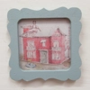 Dolls House Nursery Picture Blue Framed Miniature 1:12 Scale Wall Decor