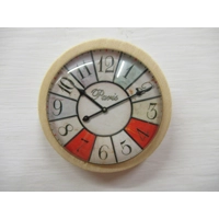 Dolls House Clock Paris Retro Miniature Wall Decor 1:12th Scale