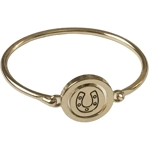 HorseShoe Charm Horse Bracelet Equestrian Western Bangle Fashion Jewelry Women