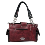 Western Butterfly Handbag Buckle Concealed Carry Purse Bag