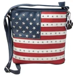 USA American Flag Stars Stripes Concealed Carry Purse Crossbody Handbag