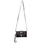 Western Style Wallet Cowgirl Buckle Crossbody Wristlet Clutch Country Trifold Women
