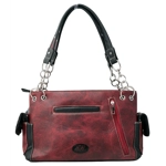 Western Colorful Owl Purse Art Hearts Concealed Carry Shoulder Handbag