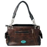 Western Colorful Owl Purse Art Hearts Concealed Carry Shoulder Handbag