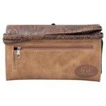 Western Turquoise Cross Laser Cut Concealed Carry Handbag and Wallet