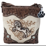 Western Horse Handbag Equestrian Conceal Carry Crossbody Shoulder Bag