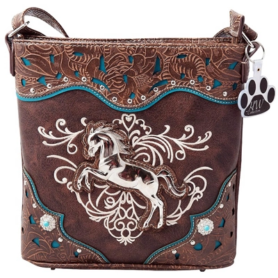 Western Horse Handbag Equestrian Conceal Carry Crossbody Shoulder Bag