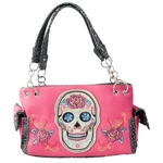 Sugar Skull Roses Day of the Dead Western Shoulder Bag Conceal Carry