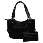 Butterfly Purse Western Embroidered Concealed Carry Handbag Wallet Set