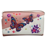 Butterfly Purse Western Embroidered Concealed Carry Handbag Wallet Set