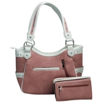 Butterfly Purse Western Embroidered Concealed Carry Handbag Wallet Set