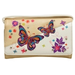 Butterfly Purse Western Embroidered Concealed Carry Handbag Wallet Set