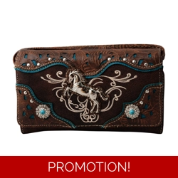 Horse Wallet Western Embroid..