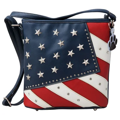 USA American Flag Stars Stripes Conceal Carry Purse Crossbody