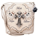 Faith Hope Love Cross Purse Carry Conceal Crossbody Western Angel Wings Handbag